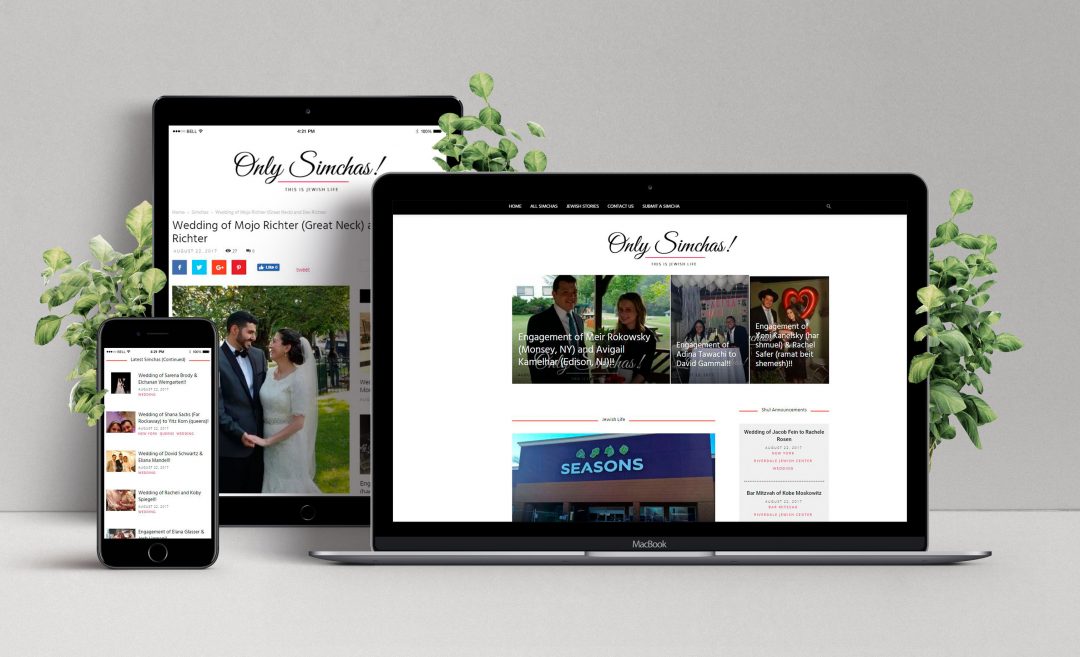 Only Simchas – Content Website